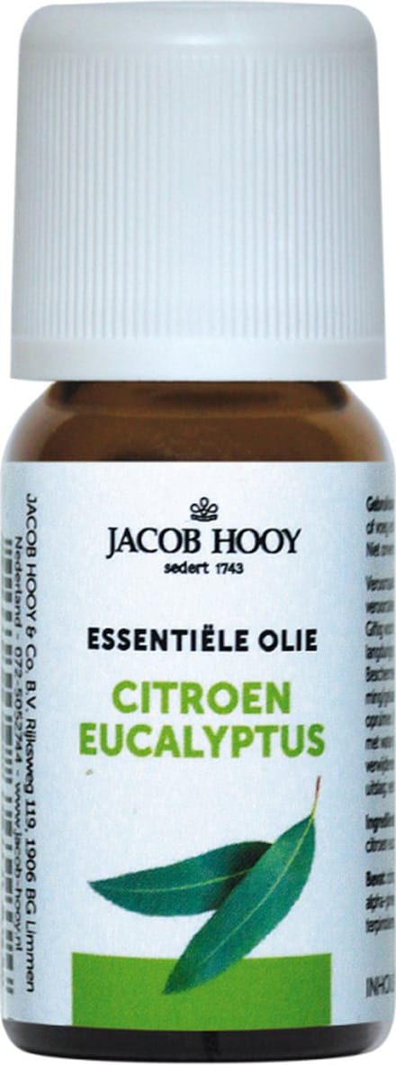 Jacob Hooy Eucalyptus citroen olie 10 Milliliter