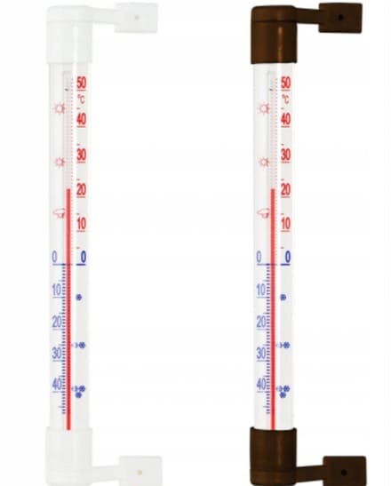 Browin - Ronde Buitenthermometer - Zelfklevend - UV-bestendig - Zonder Kwik