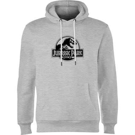 Jurassic Park Logo Hoodie - Grey - S