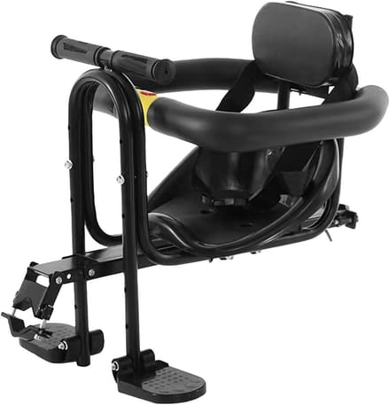 Kinderfietsstoel - Fietszitje Kinderen - Samen Fietsen - Afneembaar Ontwerp - ca. 40-56cm - Zwart