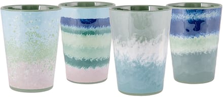 Bo-Camp - Beker - Halo - Blauw/Groen - 4 Stuks