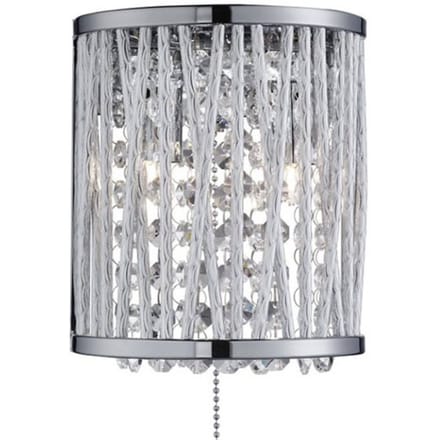 Searchlight Wandlamp Elise met sprankelend behang