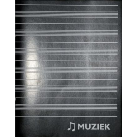 Muziekschrift Qbasic 165x210 36blz 70gr zwart