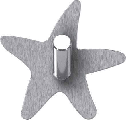 Kleine Wolke Metal Hooks Star chroom 2 st.
