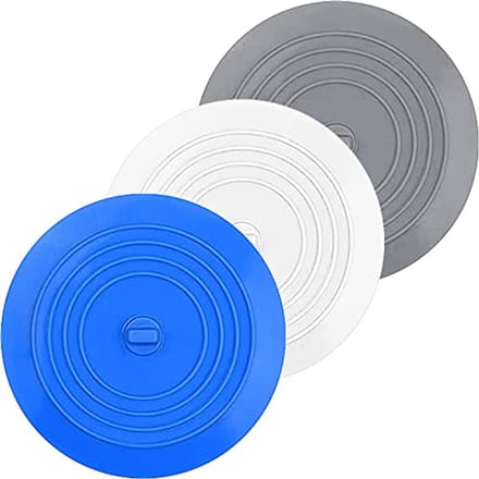 3-pack 6-inch siliconen badstopper afvoerplug haarstopper