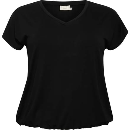 Dames-T-shirt met V-hals KAFFE Curve Jena