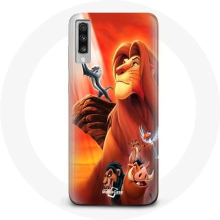 Coque Samsung Galaxy A70 Le Roi Lion Simba et Mufasa