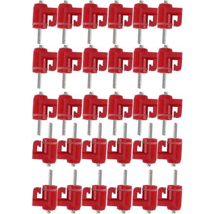30 Stuks Kippennipel Waterer Pluimvee Waternippel Drinker Buitenaccessoires Rode Kop Fijne Nagel red