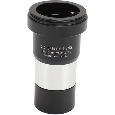 Barlowlens 2X 1.25in Volledig Multi-Coated Metaal Telescoop Oculair Accessoires 5P0052S black