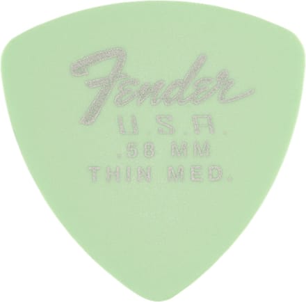 Fender 346 Dura-Tone Picks 0,58 mm Surf Green - Plectrum set