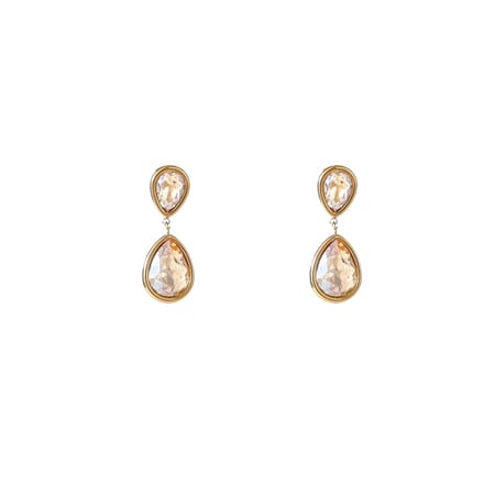 Go Dutch Label Oorknoppen Double Stone Champagne