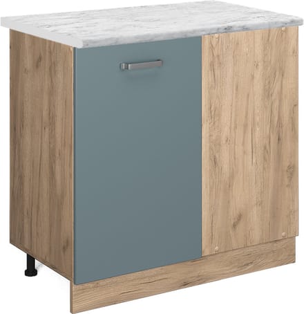 Vicco R-Line Hoekkast – 86 cm WB Marmer Blauw-grijs