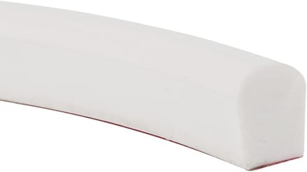 Waterdichte strip voor de badkamer - Drempel voor douche en bad - Witte siliconen - 1m