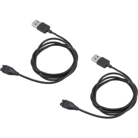 2 stuks Horloge Oplaadkabel USB Oplaadkabel Accessoire Geschikt voor Garmin Vivomove Sport Venu 2 Plus black
