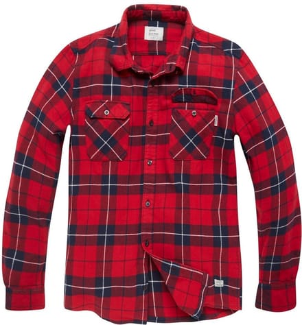 Vintage Industries Sem Flannel Shirt Flanellen overhemd rood L