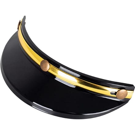 Helm Vizier met 3 Drukknoppen Opklapbaar Windscherm Open Gezicht 34 Retro Motorhelm