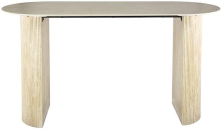 Fraaai - Dexter bartafel - deens ovaal - 180 x 70 cm - travertin look