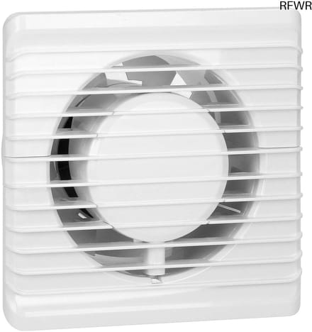 RFWR® Badkamerventilator 100 mm met Vochtigheidssensor - Stille Draadloze Wandventilator voor Optimale Ventilatie