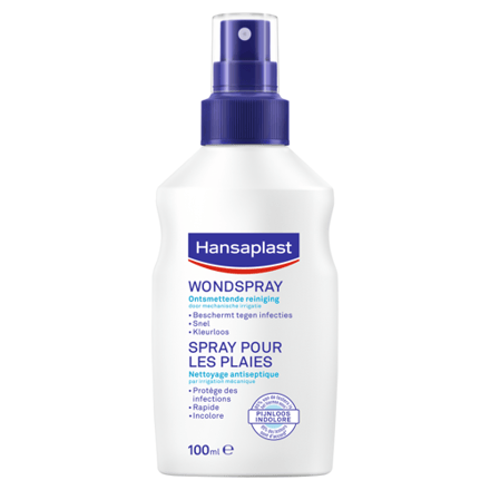 Hansaplast Wondspray - Wondreiniging - Reiniging van kleine wonden - 100 ml