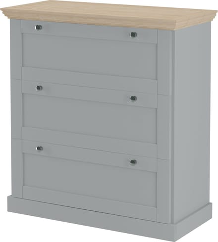 Binz-Commode - 3-laden - Grijs Eikenlook