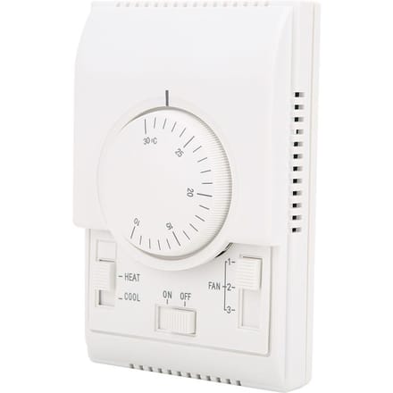 Mechanische Temperatuurregelaar Oppervlaktemontage Airconditioner Thermostaat 10 30 graden AC220V white