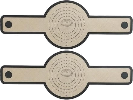 Luchtfriteuse Bakmat Set van 2 - Ronde Siliconen Bakmat voor Perfect Bakken