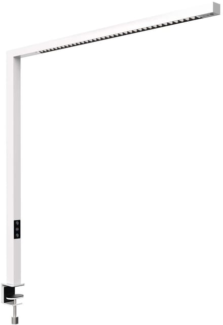 MAUL Tafelarmatuur MAULplinus LED 2700 - 5700 K dimbaar tafelklem 101,5 cm wit