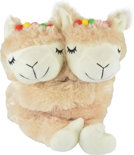 LAMA knuffeldier met warmhoudfunctie - beige - Magnetronknuffel Lama's - Warmteknuffel