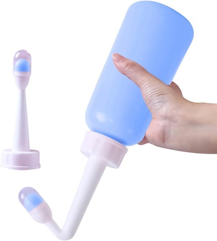 Draagbaar Bidet - Reis Sproeifles - Persoonlijke Hygiëne - Stofdicht Ontwerp - 18 x 7 cm - Wit