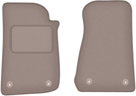 Beige voormatten voor: Jeep Wrangler IV off-road (2017-)