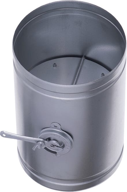 Gegalvaniseerde Smoorklep met hendel Ø150mm 0,5mm.