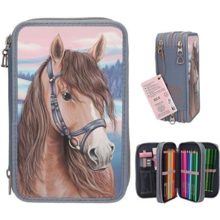 Depesche Miss Melody 3-vaks etui met 3D effect Pennenzakken en -etui's
