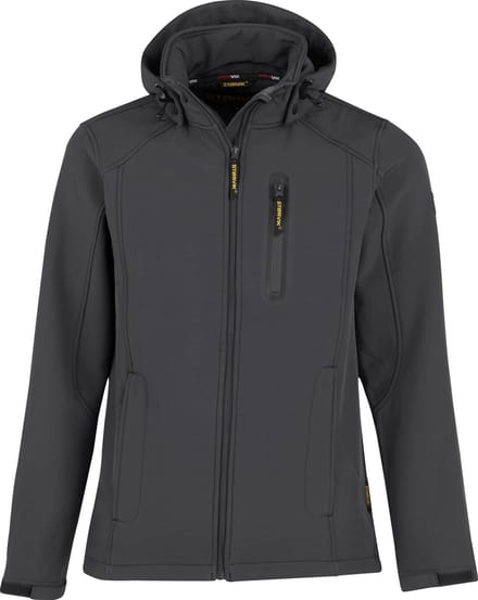 STØRVIK Napier Softshell Jas - 4 Seizoenen - Heren - Fleece - Maat 4XL - Antra