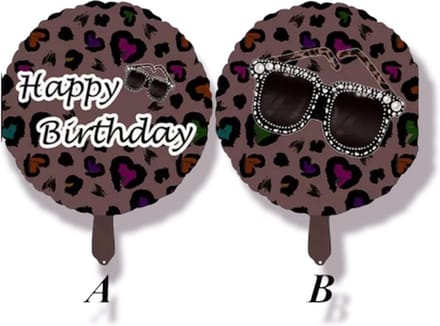 Follieballon Panter , happy birthday, gefeliciteerd, verjaardag