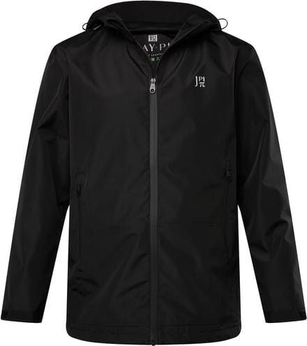 JAY-PI - Heren - Regenjas volledig functioneel outdoor 3 functies capuchon - Zwart - Maat 7XL