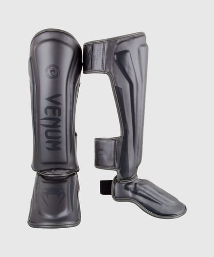 Venum Elite Stand Up Shinguards Scheenbeschermer Grijs - L