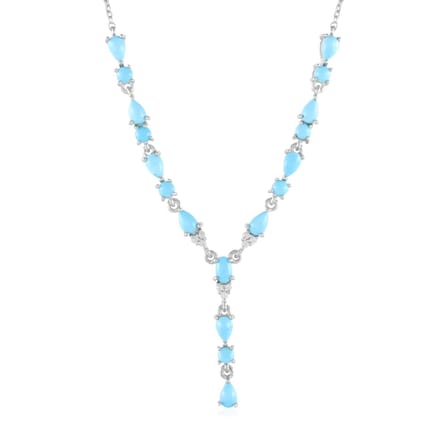 Doornroosje Turquoise Zilveren Ketting