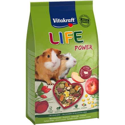 Voordeelpakket: 5x 600g Vitakraft Life Power volledig caviavoer