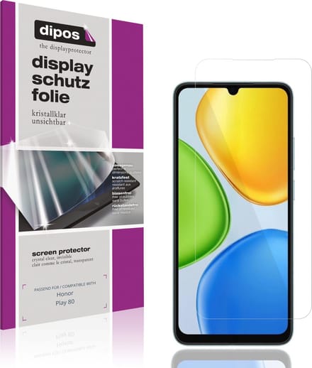 dipos – 4x Beschermfolie geschikt voor Honor Play 80 | Krasbestendige & heldere Screenprotector Ultra-Thin