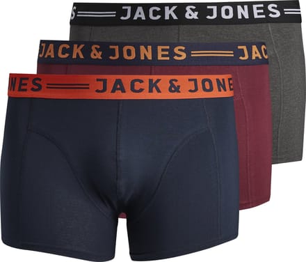 JACK&JONES JACLICHFIELD TRUNKS NOOS 3 PACK PLS Heren Onderbroek - Maat XXL