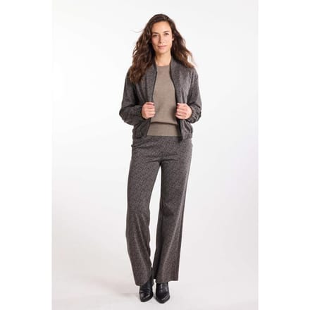 DIDI Dames Bomber Luna Taupe Press jacquard maat 48