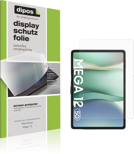 dipos – 2x Matte Beschermfolie geschikt voor Blackview Mega 12 | Krasbestendige & antireflecterende Screenprotector Ultra-Thin