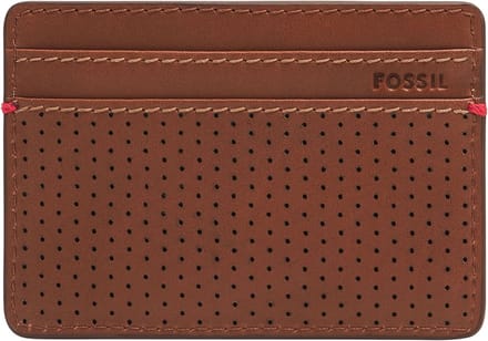 FOSSIL Kaarthouder Rennsport Card Case Medium Brown Bruine