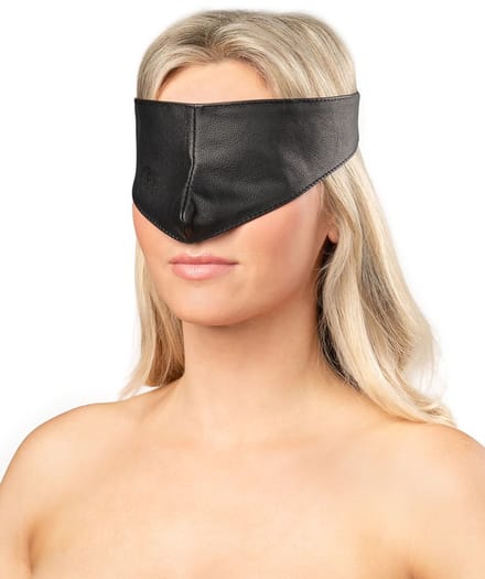 Rimba - Lederen Blinddoek - Zwart