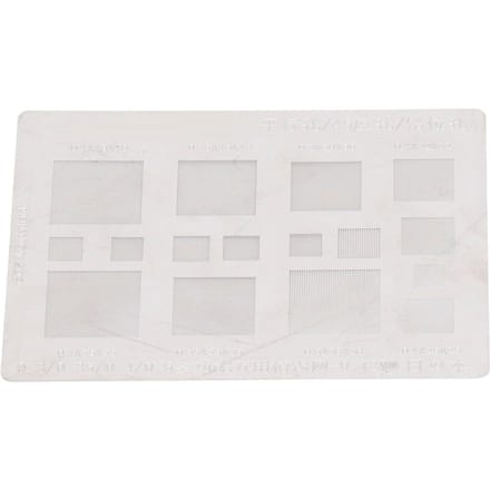 Universeel BGA Reballing Stencil Multifunctioneel Tin Mesh Soldeersjabloon voor Telefoon BGA IC Chips white