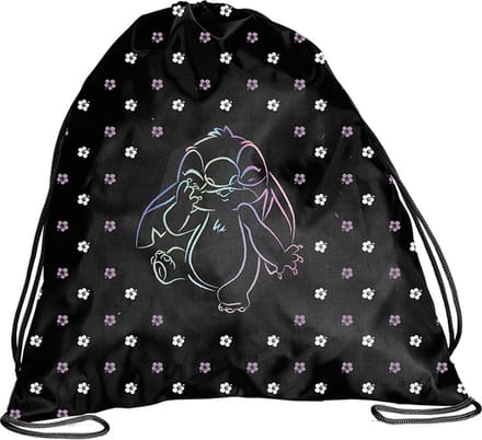 Disney Lilo & Stitch Gymtas, Flowers - 45 x 34 cm - Polyester