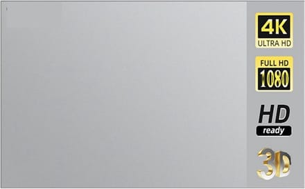 Opvouwbaar projectiescherm - Reflecterend scherm - Thuisbioscoop creëren - Anti-licht coating - 130 inch 16:9 - Metaalgrijs