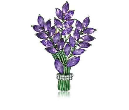 SPHProducts - Sierlijke broche - Lavendel broche pin - Hypoallergene