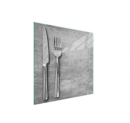TMK ArtDeko Serie - Beschermplaat - 50x52 cm - Hittebestendig - Hartglas