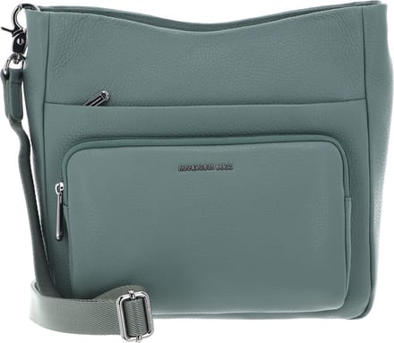 MANDARINA DUCK Leren Schoudertas Mellow Leather Crossover Bag Iceberg Green Mintgroen